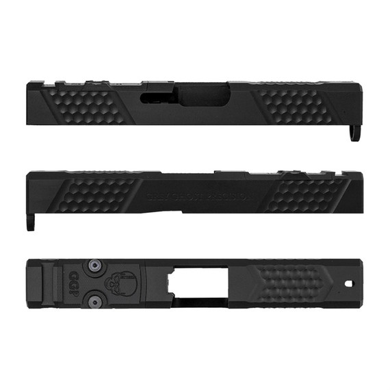 GGP-19 V2 SLIDES FOR GLOCK~ 19 GEN 3, BLACK 100042278