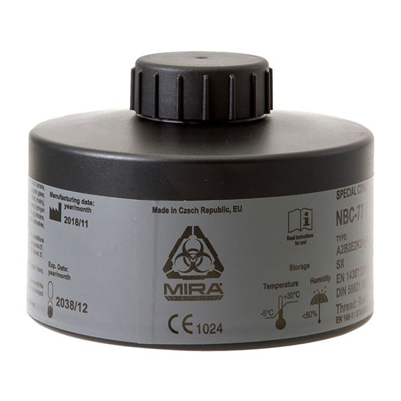 CBRN GAS MASK FILTER NBC-77 SOF 40MM THREAD 100047454