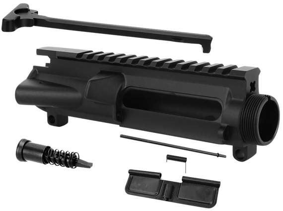 TacFire UP01C2 Stripped Upper Receiver  5.56x45mm NATO Black Anodized for AR-15 144454