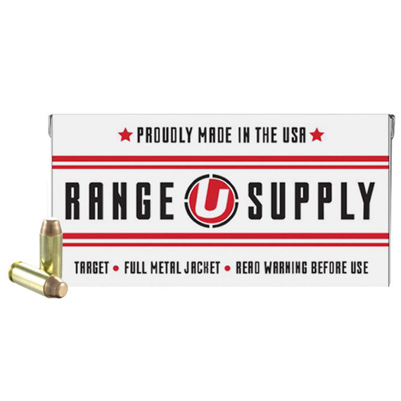 Underwood Range Supply Handgun Ammunition 10mm Auto 180 Grain FMJ 1250 fps 50/ct UB297