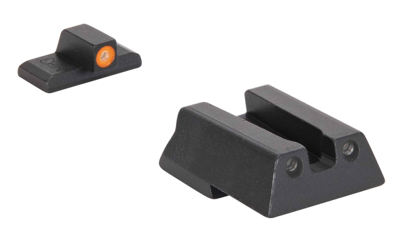 Meprolight USA 415453131 Hyper-Bright  Green Tritium Orange Outline Front Sight-Green Tritium Black Outline Rear Sight HK VP9/HK45/HK45C 134527
