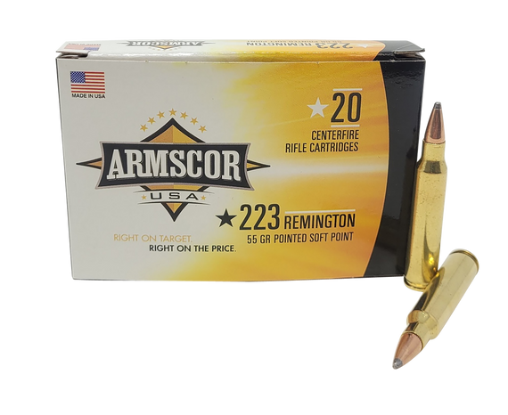 Armscor AC2232N USA  223Rem 55gr Pointed Soft Point 20 Per Box/50 Case 35300