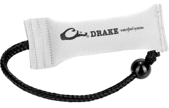 Drake Waterfowl GD1000WHT Firehose Bumper  White Polyester 9" Small 160794
