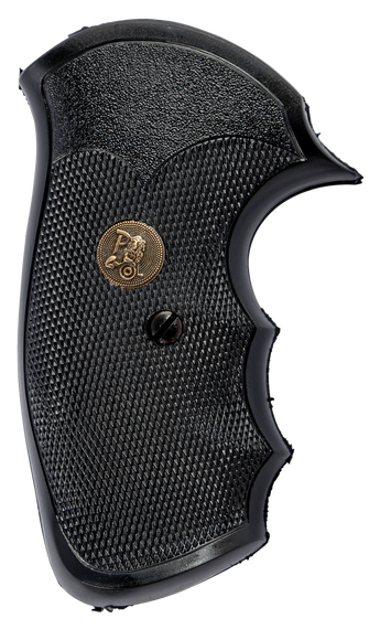 Pachmayr 03250 Gripper Grip Checkered Black Rubber with Finger Grooves for S&W J Frame with Square Butt 73026
