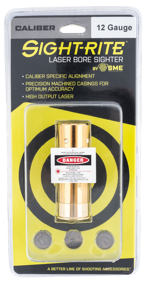 SME XSIBL12GA Sight-Rite Laser Bore Sighting System 12 Gauge Brass Casing 136368