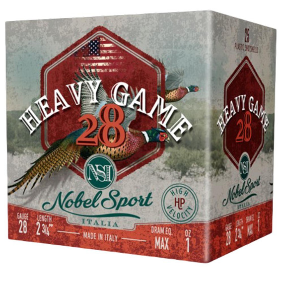 Nobel Sport Heavy Game 28 Shotshells 28 ga 2-3/4" 1 oz 1205 fps #7.5 25/ct EPANSH2875