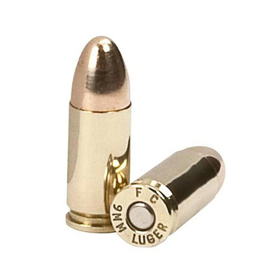 American Eagle Handgun Ammunition 9mm Luger 115 gr FMJ 1180 fps 500/ct Case FAAE9DP100C