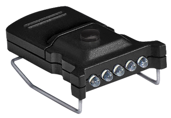 Cyclops CYC-MHC2PK-W Micro Hat Clip Light Black 10 Lumens White LED 164719