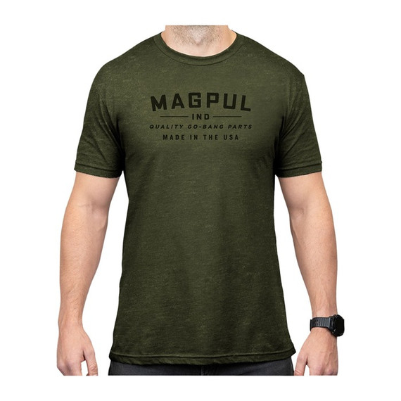 GO BANG PARTS CVC T-SHIRT SM OLIVE DRAB HEATHER 430102404