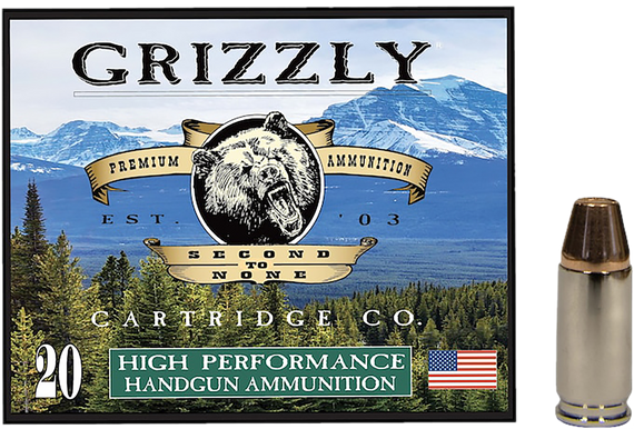 Grizzly Ammo GC9+P+CM7   9mm+P 124gr Full Metal Jacket Flat Point 20 Per Box/10 Case 179664