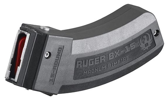 Ruger 90585 BX-15  15rd Magazine Fits Ruger American Rimfire/77 17 HMR/22WMR BX-15 Black 109423