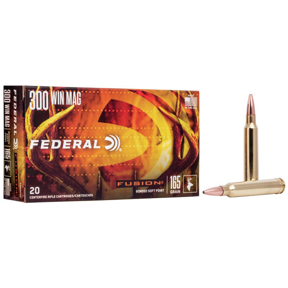 Federal Fusion Rifle Ammunition  .300 Win. Magnum 165gr Fusion 20/ct FAF300WFS2