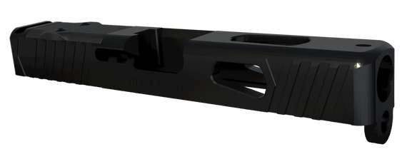 Rival Arms RA10G205A Precision Slide A1 Docter Cut Black QPQ Case Hardened 17-4 Stainless Steel for Glock 19 Gen3 112219