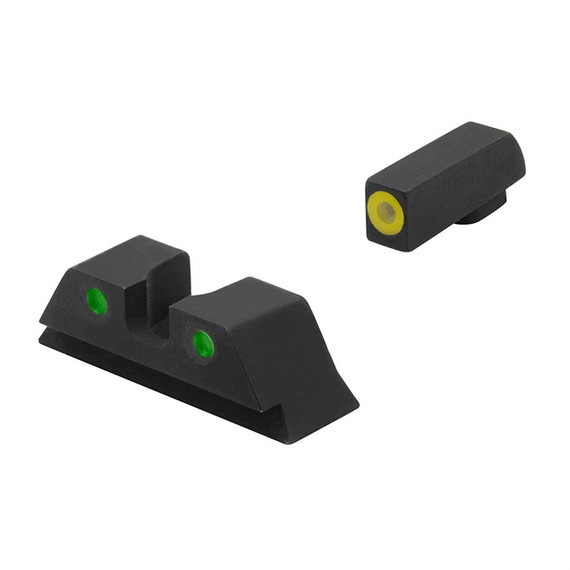 HVS SET GLOCK~ 9/40/357, YELLOW OUTLINE FRONT 100042308