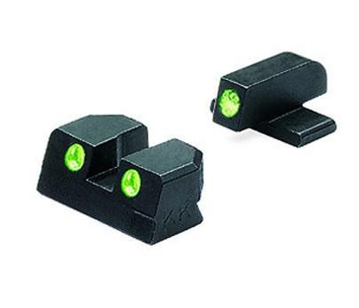 Meprolight Fixed Night Sight Springfield XD 9mm/.40 S&W for 4-5" Barrels Green Front & Green Rear MKML11410