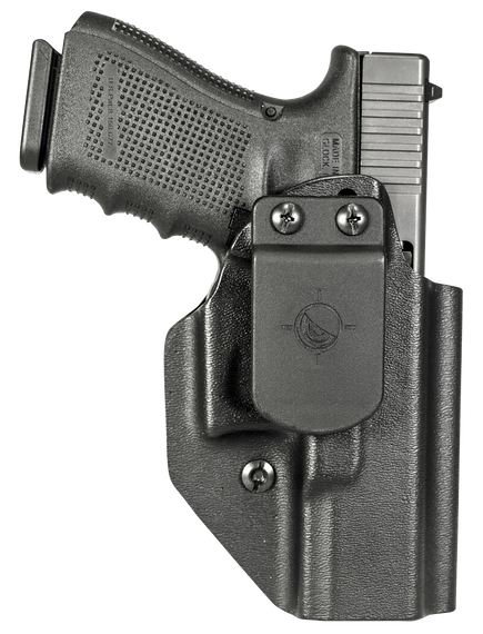 Mission First Tactical HGL19AIWBABL Appendix Holster IWB/OWB Black Polymer Belt Clip Fits Glock 19/23/44 Ambidextrous 143025