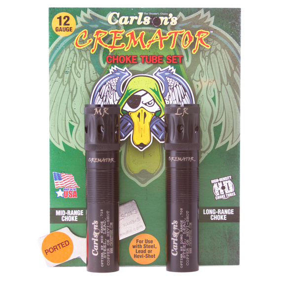 Carlson's Choke Tubes 11562 Cremator  Beretta Optima HP 12 Gauge Mid/Long Range Ported 17-4 Stainless Steel 118302