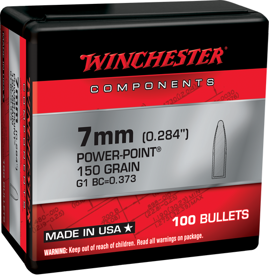 Winchester Ammo WB7PP150X Centerfire Rifle  7mm 150gr Power Point 100 Per Box/10 Case 133800