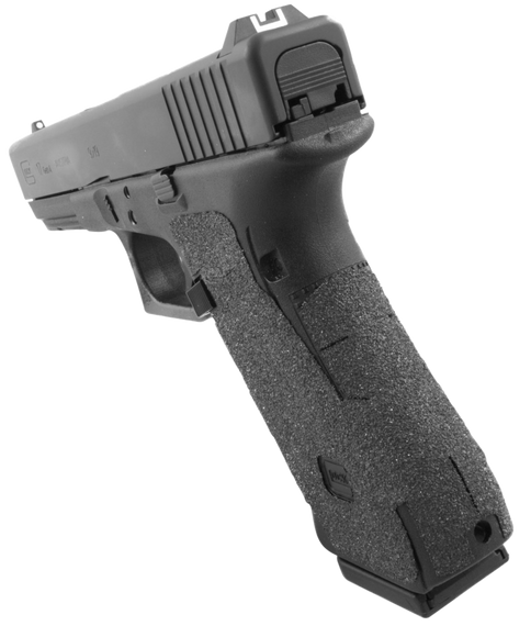 Talon Grips 113G Adhesive Grip  Compatible w/ Glock 17/22/24/31/34/35/37 Gen4 w/No Backstrap, Black Textured Granulate 27284