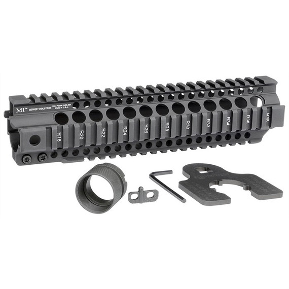 AR-15 COMBAT T-SERIES 1-PC FREE FLOAT HANDGUARD 10'' BLACK 430111098