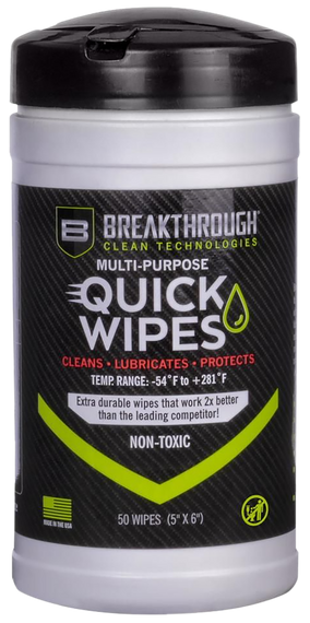 Breakthrough Clean BTCLPQW50 Quick Wipes  5" x 6"  50 Count 134080