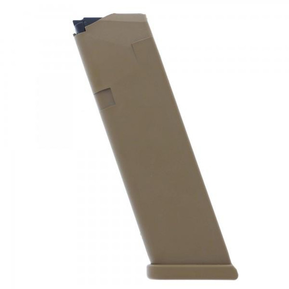 Glock Gen5 Factory Magazine Coyote G17 G17L G19 G19X G26 G34 9mm Luger 17/rd Bulk GL39054