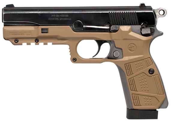 Recover Tactical HPC-02 Grip & Rail System  Tan Polymer Picatinny for Browning Hi-Power 142070