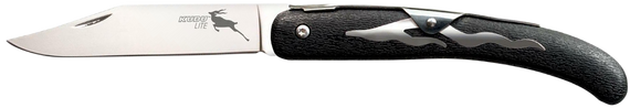 Cold Steel CS20KJ Kudu Lite 4.25" Folding Plain Polished 5Cr15MoV SS Blade/Black Woodgrain Zy-Ex Handle 132840