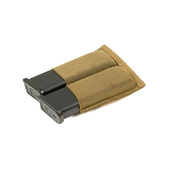 DOUBLE PISTOL MAG POUCH MOLLE MOUNT COYOTE BROWN 430100724