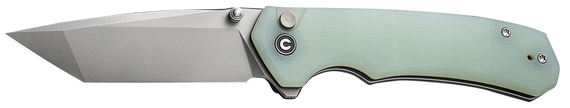 Civivi Knives C19059C-3 Brazen  3.46" Folding Plain Stonewashed D2 Steel, Blade Natural G10 Handle 179390