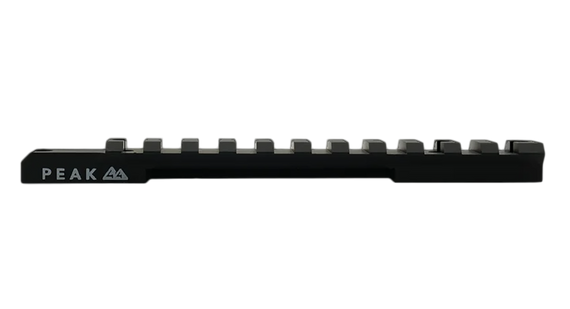 Weatherby J010002 Picatinny Rail Peak 44 Black Aluminum Weatherby Mark V Picatinny Rail/Weaver Mount Standard 6-Lug Action 175106