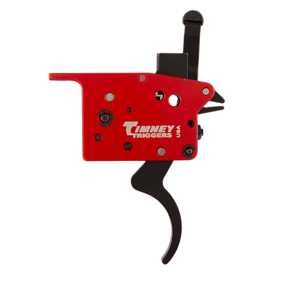 Timney Triggers 307 Featherweight Deluxe  Black/Red Curved Trigger 3 lbs Draw Weight Fits Mosin-Nagant 48241