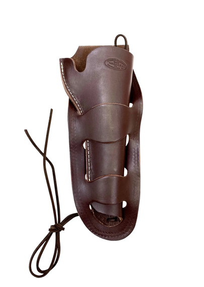 Hunter Company 1080-40 Western Double Loop OWB Size 40 Antique Brown Leather Belt Slide Fits SA Revolver Fits 4.62-6.50" Barrel Right Hand 149466