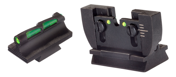 HiViz RG1022 Ruger 10/22 Rifle Interchangeable Sight Set LiteWave Black Front and Rear 93831