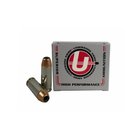 Underwood Hunting & Self Defense Handgun Ammunition10mm Auto 150 Grain JHP 1500 fps 20/RD UB235