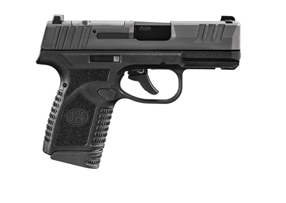 FN 66101414 Reflex MRD Micro-Compact Frame 9mm Luger 10+1, 3.30" Black Target Crown Steel Barrel, Black PVD Optic Ready/Serrated Steel Slide & Polymer Frame w/Picatinny Rail, Ambidextrous 155194