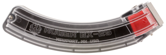Ruger 90591 BX-25  25rd Magazine Fits Ruger 10/22/SR/77/Charger 22LR BX-25 Clear 20157
