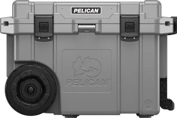 PELICAN COOLER IM 45 QUART W/HEAVY DUTY WHEELS GRAPHITE 45QW6DKGRY