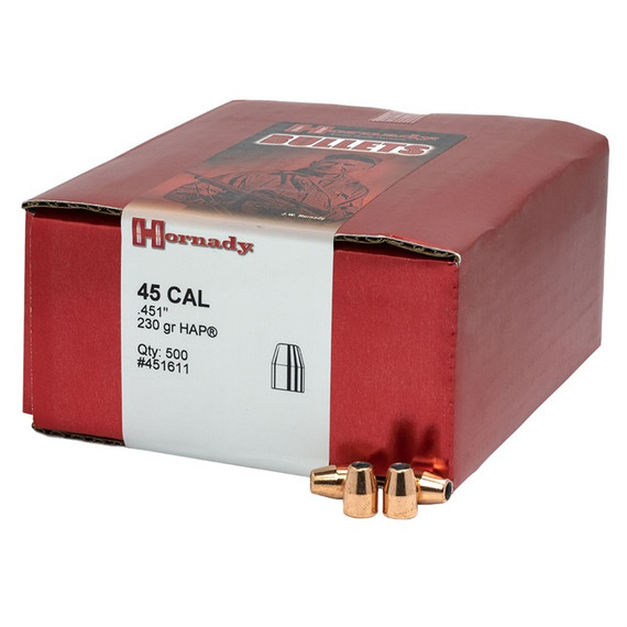 HAP .45 CALIBER (0.451'') 230GR JACKETED HOLLOW POINT 500/BOX 749012826
