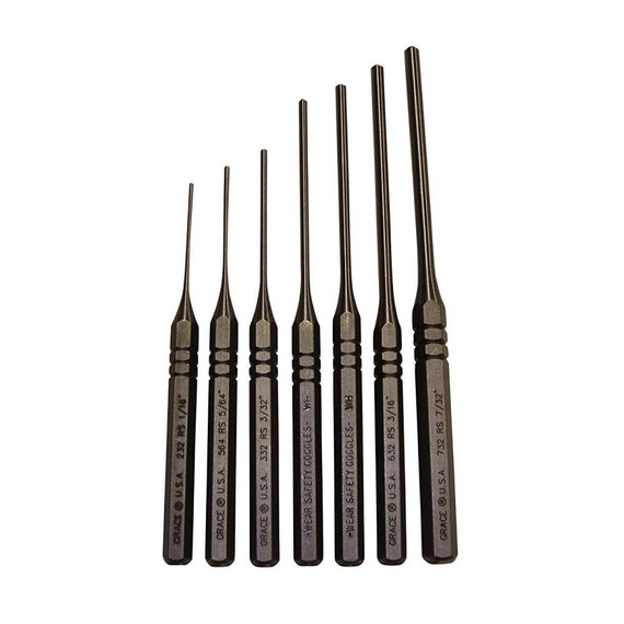 Grace USA Steel Roll Spring Punch Set 7/ct JYGRRS7 Grace USA Steel Roll Spring Punch Set 7/ct JYGRRS7