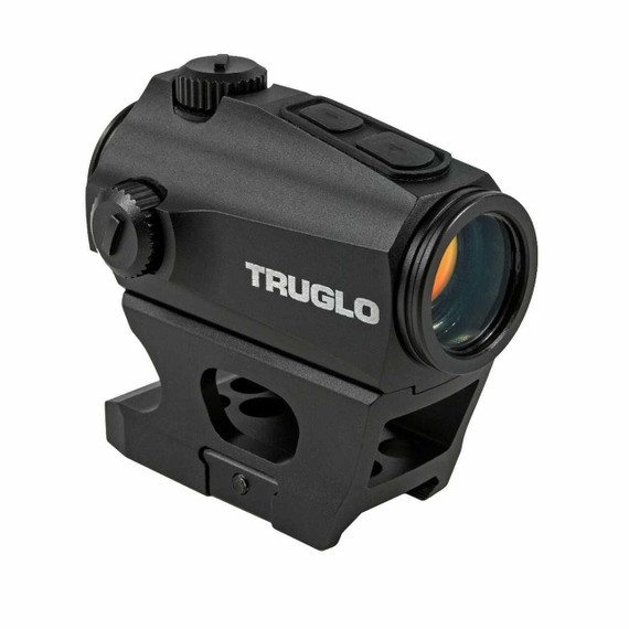 Truglo Ignite Mini Red Dot Sight with High and Low Mount- 22mm 2 MOA Green Dot XRTG8322GN