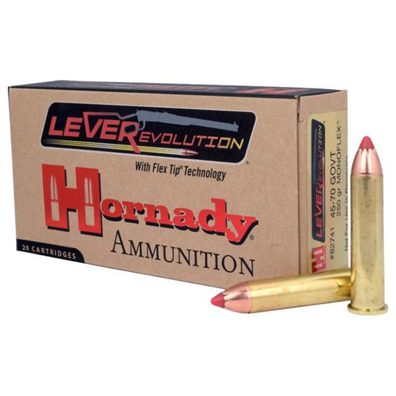 Hornady LEVERevolution Rifle Ammunition .45-70 Gov 250 gr MonoFlex 2025 fps - 20/ct HO82741