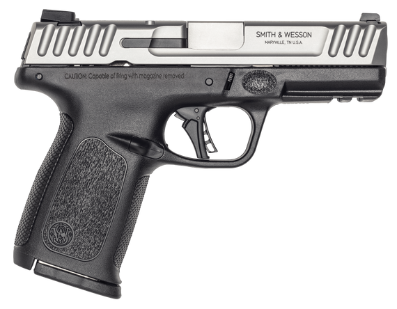 Smith & Wesson 13936 SD40 2.0 Compact Frame 40 S&W 14+1 4" Stainless Steel Barrel, Satin Serrated Stainless Steel Slide, Black Polymer Frame w/Picatinny Rail, Textured Grip 168570