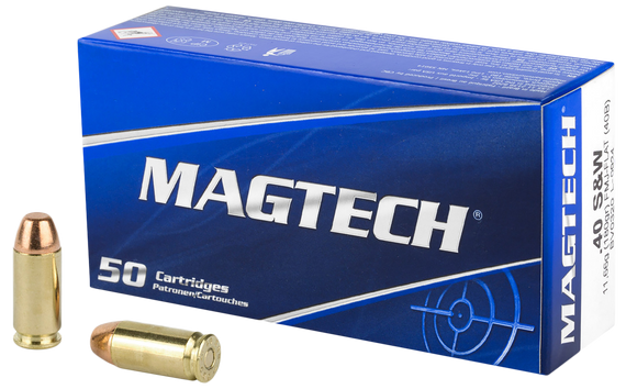 Magtech 40B Range/Training  40S&W 180gr Full Metal Jacket Flat Nose 50 Per Box/20 Case 43076