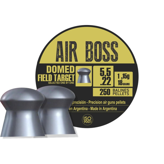 Hatsan Apolo Air Boss Domed Field Target Air Rifle Pellets .22 Cal 18 gr 250/ct EKE30203