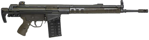 Century Arms RI5601AX CA-3  7.62x51mm NATO 20+1 18" Black Threaded Barrel, Black Steel Receiver, Fixed Black Synthetic Stock & Grip, A2 Birdcage Flash Hider 180784