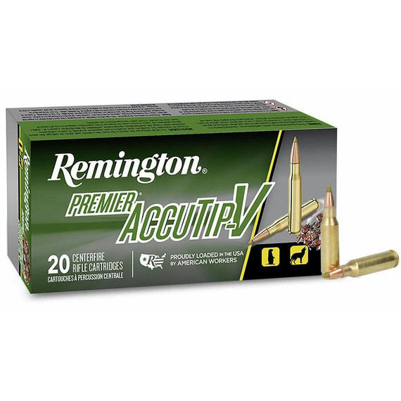 Remington Premier AccuTip Varmint Rifle Ammunition .221 Fireball 50 gr ATV 2995 fps 20/ct RT29172