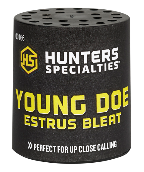 Hunters Specialties 00166 Young Doe Estrus  Can Call Doe Sounds Attracts Deer Black 127585
