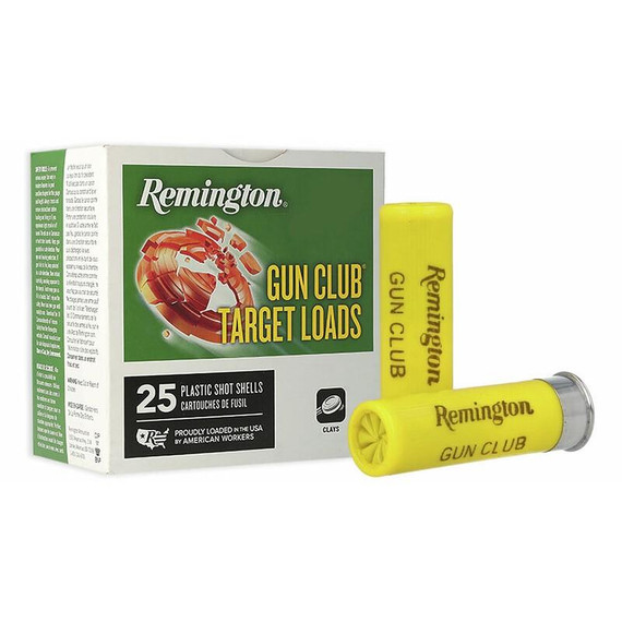 Remington Gun Club Target Load 20 ga 2 3/4" 2 1/2 dr 7/8 oz #7.5 1200 fps 25/ct RT20239