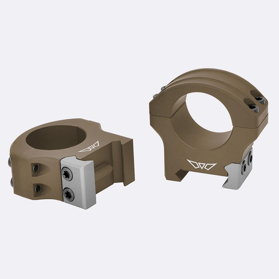 Warne HyperLite 1 inch Medium Dark Earth Scope Rings WJ8501DE